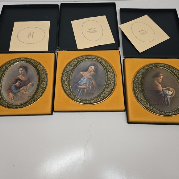 Pickard "Precious Moments" by Irene Spencer Decorative Plates Of 3 Vintage W Box - Picture 11 of 16
